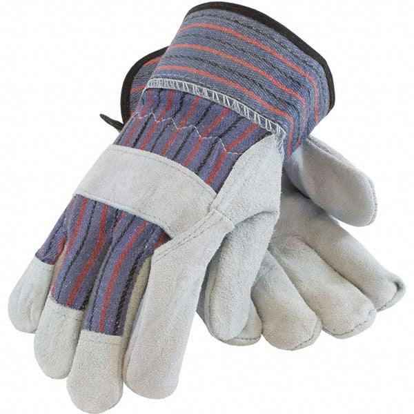 X-Large Blue Split Cowhide; Leather Palm General Purpose Gloves - PIP 84-7532/XL