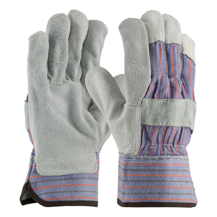 2X-Large Blue Split Cowhide; Leather Palm General Purpose Gloves - PIP 84-7532/XXL