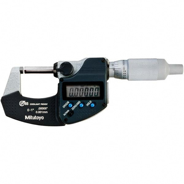 1.0000" Micrometer, +/-0.000050" accuracy - Mitutoyo 293-334-30CAL