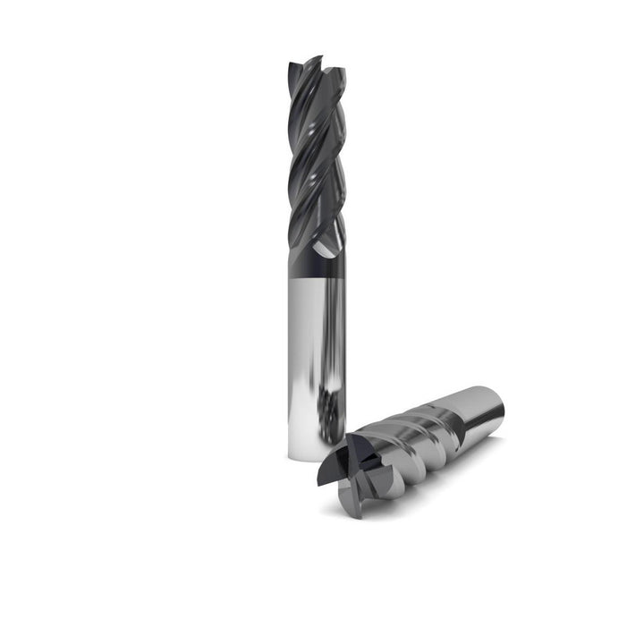 1/2" 4-Flute Solid Carbide Square End Mill, nACo - GWS 122282