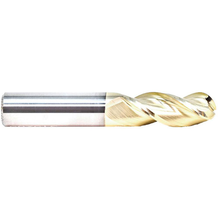 1/2" 3-Flute Solid Carbide Ball End Mill, NF1 - GWS 315292