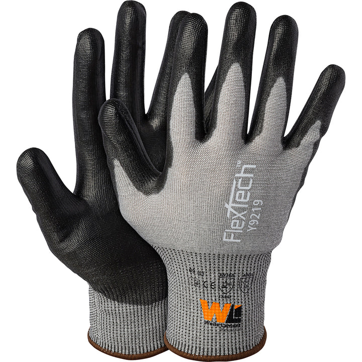 X-Large Gray; Black Fiberglass; HPPE; Polyester; Tungsten Steel Cut-Resistant Gloves - Wells Lamont Y9219XL