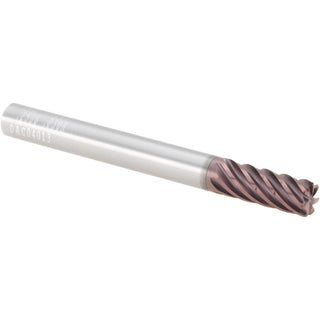1/4" 7-Flute Solid Carbide Corner Radius End Mill, TM - SGS 77111