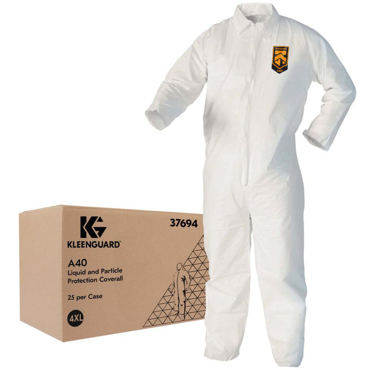 4X-Large White Particle Protection Protective Garment - KleenGuard 37694