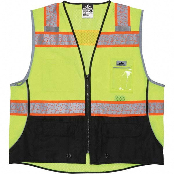 X-Large Lime; Black Protective Garment - MCR Safety SURVCL2LSXL