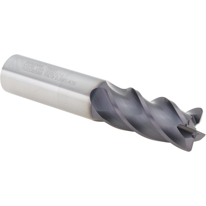 3/4" 4-Flute Solid Carbide Corner Radius End Mill, HTA - Seco 10008586