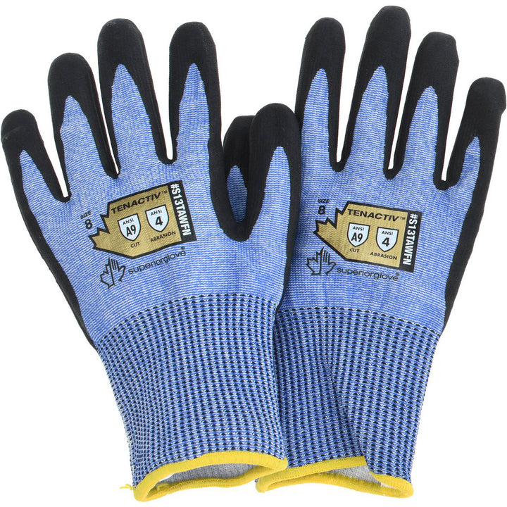 Medium Blue TenActiv Cut, Puncture & Abrasion-Resistant Gloves - Superior Glove Works S13TAWFN-8