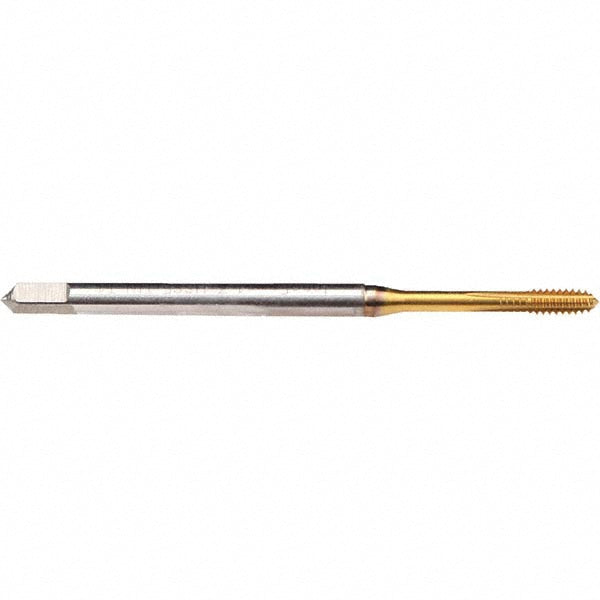 #6-32 UNC High-Speed Steel-E-PM Tap, TiN-80 - Emuge BU39Z700.5005