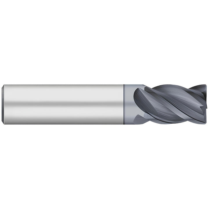 5/16" 4-Flute Solid Carbide Corner Radius End Mill, ALCRO-MAX - Titan USA TC21512