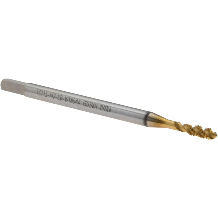 M2 Metric High-Speed Steel-E Tap, TiN - Walter-Prototyp 7606182
