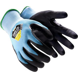 X-Small Blue HPPE; Polyester; Steel Cut & Puncture-Resistant Gloves - HexArmor. 3022-XS (6)