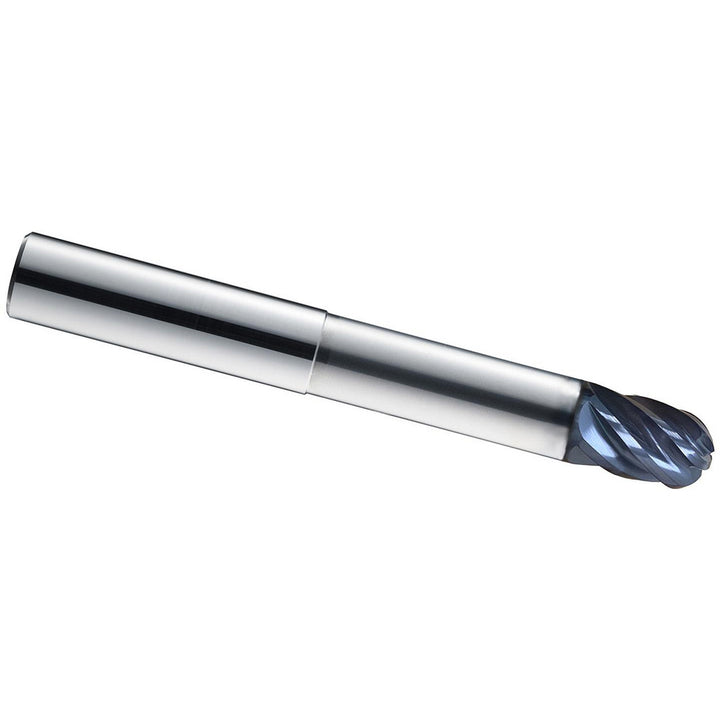 1/4" 6-Flute Solid Carbide Ball End Mill, Ti-NAMITE-X - SGS 35221