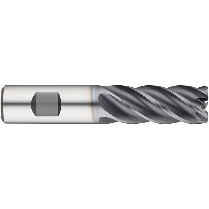3/8" 5-Flute Solid Carbide Corner Radius End Mill, nano-A - Guhring 9069860095220