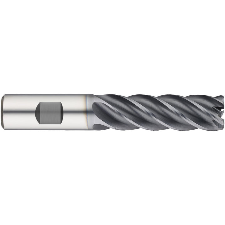 3/4" 5-Flute Solid Carbide Corner Radius End Mill, nano-A - Guhring 9069870190560