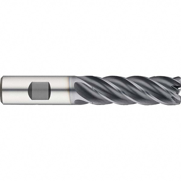1/4" 5-Flute Solid Carbide Corner Radius End Mill, nano-A - Guhring 9069880063520
