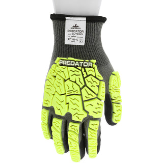 Medium Gray; Lime HPPE Cut-Resistant Gloves - MCR Safety PD3954M