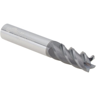 3/8" 4-Flute Solid Carbide Corner Radius End Mill, AlTiN - Supermill 5253729