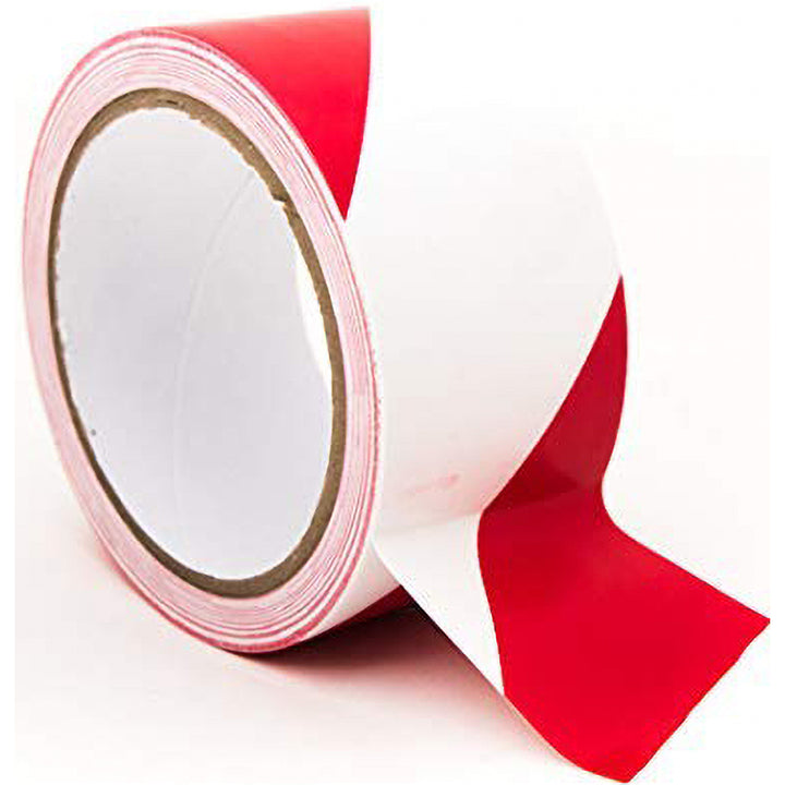 Red; White Safety Tape - Bertech BERST-2RW