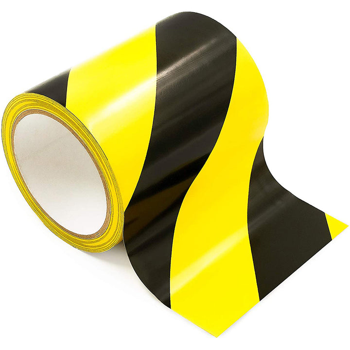 Black; Yellow Safety Tape - Bertech BERST-4BY