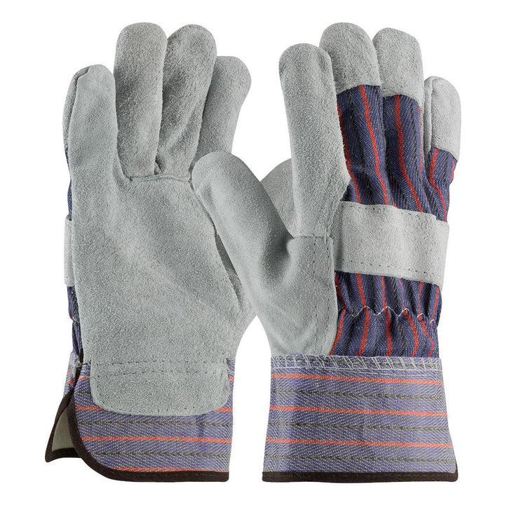 Small Blue Split Cowhide; Leather Palm General Purpose Gloves - PIP 84-7532A/S