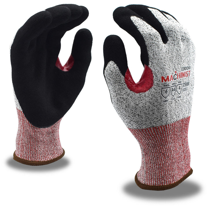 Small Salt & Pepper Glass Fiber; HPPE Cut & Puncture-Resistant Gloves - Cordova 3734SNS