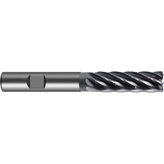 1" 7-Flute Solid Carbide Corner Radius & Corner Chamfer End Mill, nano-A - Guhring 9069980254000