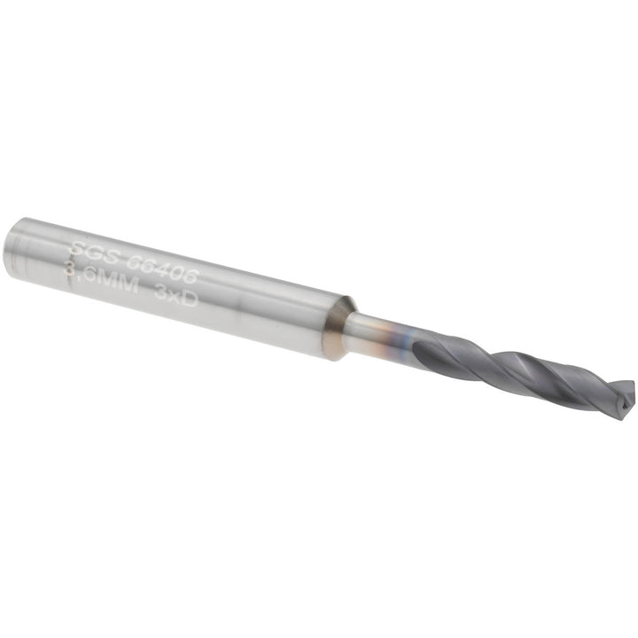 3/16" Solid Carbide Screw Machine Drill Bit, Ti-NAMITE-X, 135° point - SGS 66406