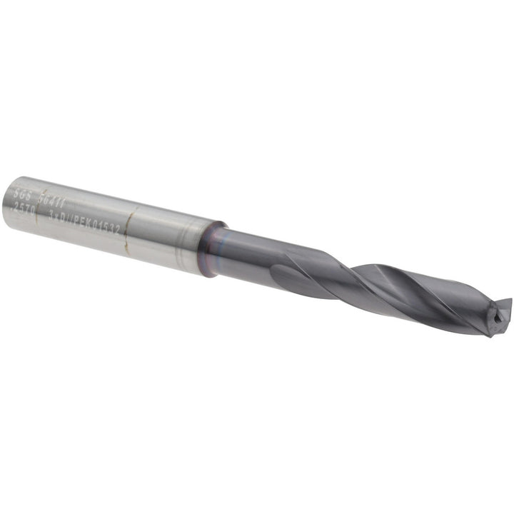 3/8" Solid Carbide Screw Machine Drill Bit, Ti-NAMITE-X, 135° point - SGS 56411