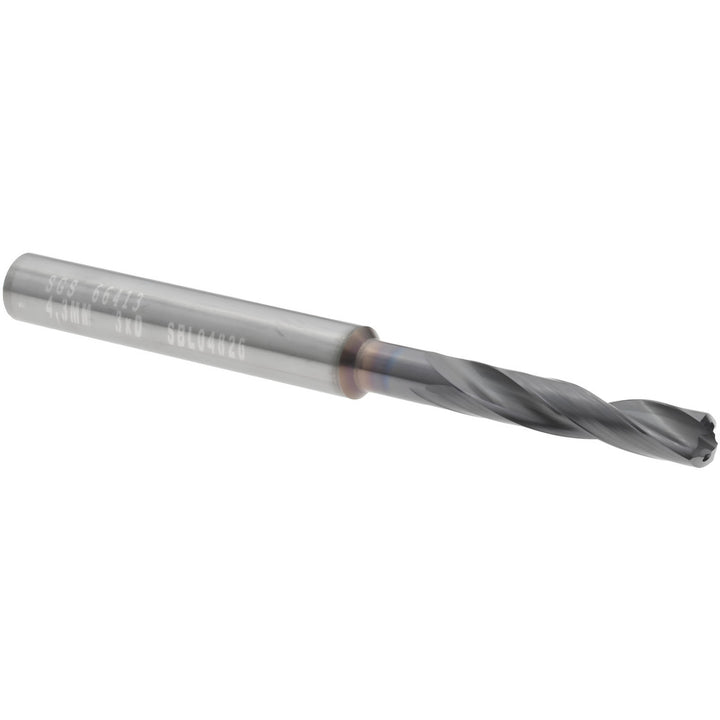 3/16" Solid Carbide Screw Machine Drill Bit, Ti-NAMITE-X, 135° point - SGS 66413