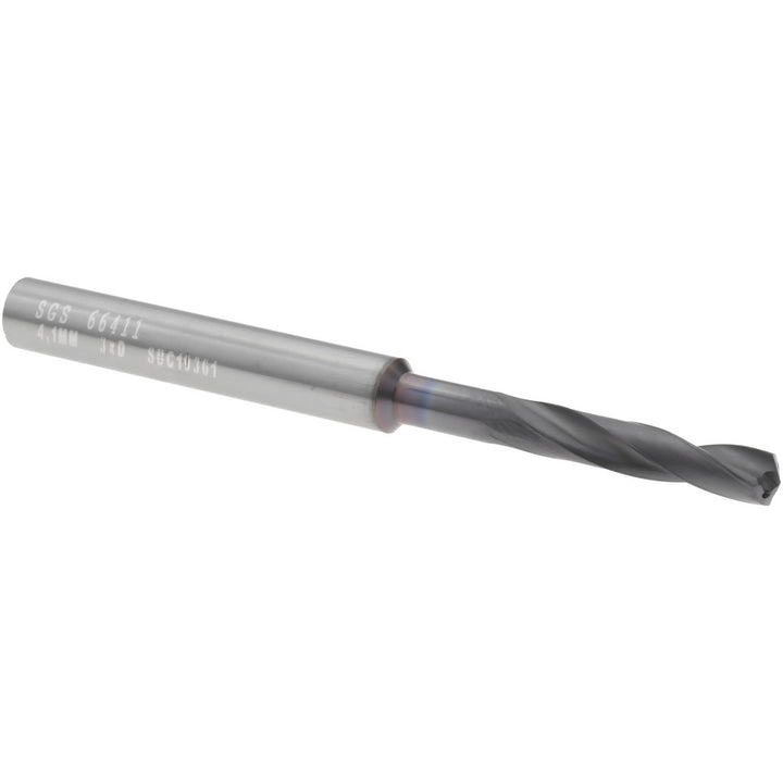 0.1614" Solid Carbide Screw Machine Drill Bit, Ti-NAMITE-X, 135° point - SGS 66411