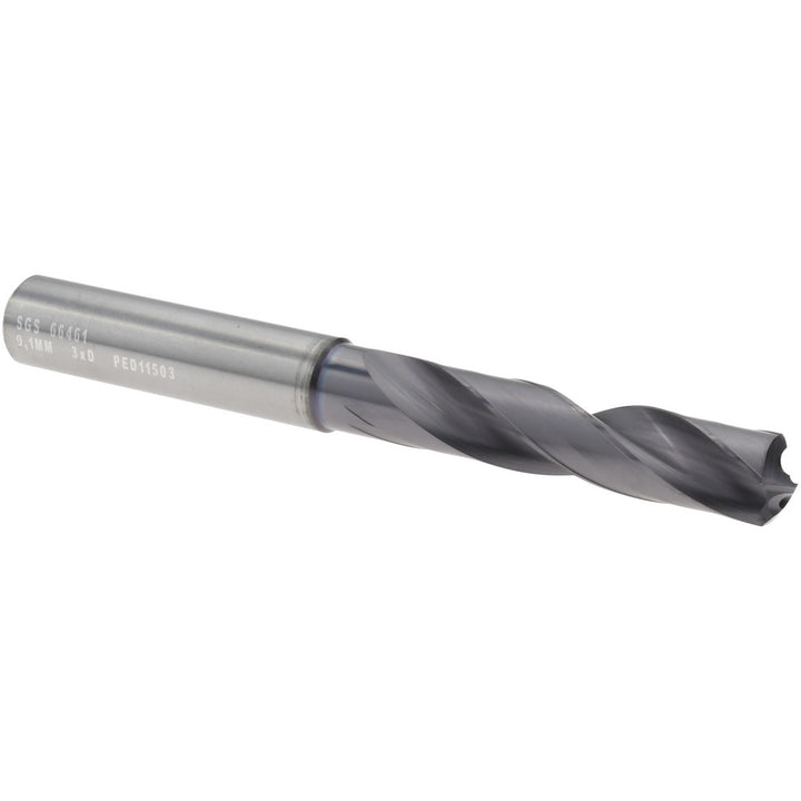21/64" Solid Carbide Screw Machine Drill Bit, Ti-NAMITE-X, 135° point - SGS 66461