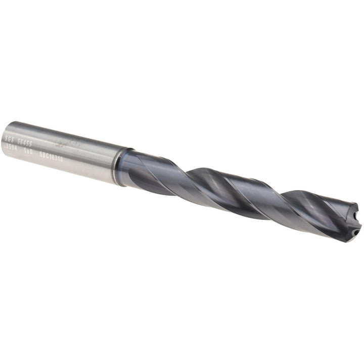 23/64" Solid Carbide Drill Bit, Ti-NAMITE-X, 135° point - SGS 56455