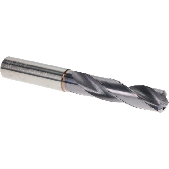 33/64" Solid Carbide Screw Machine Drill Bit, Ti-NAMITE-X, 135° point - SGS 56429