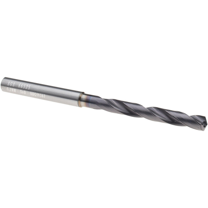 1/4" Solid Carbide Drill Bit, Ti-NAMITE-X, 135° point - SGS 66525