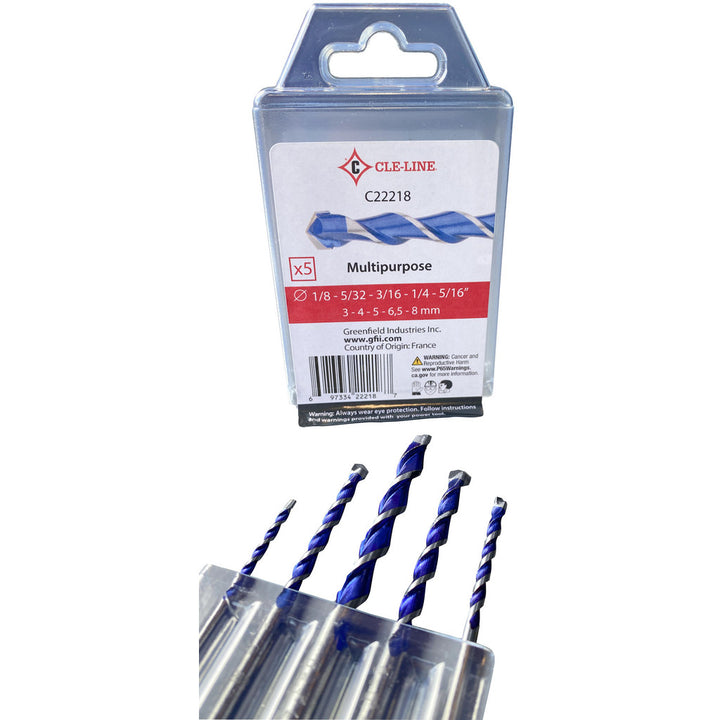 Tungsten Carbide Drill Bit, 118° point - Cle-Line C22218