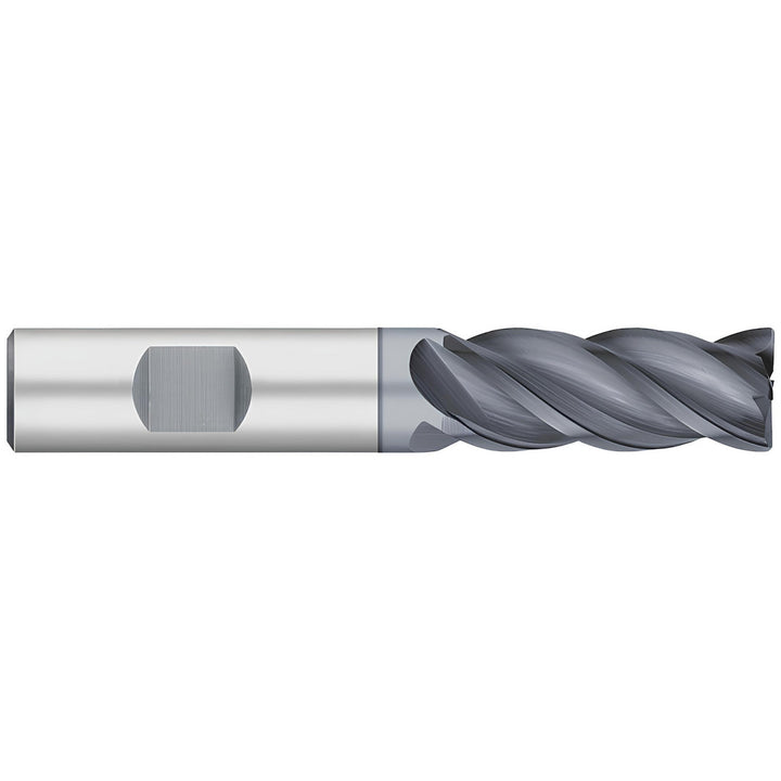 3/4" 4-Flute Solid Carbide Corner Radius End Mill, ALCRO-MAX - Titan USA TC22854