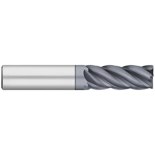 3/8in" 5-Flute Solid Carbide Corner Radius End Mill, ALCRO-MAX - Titan USA TC25988