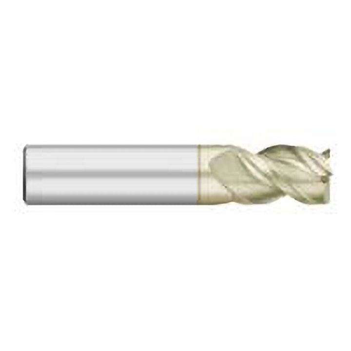 3/16" 3-Flute Solid Carbide Square End Mill, ZrN - Titan USA TC63002