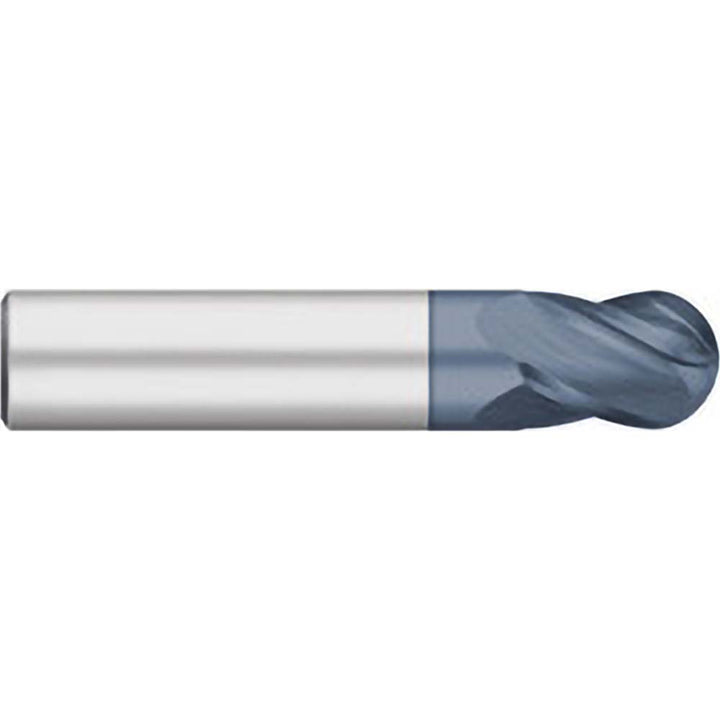 3/32in" 4-Flute Solid Carbide Ball End Mill, AlTiN - Titan USA TC11706