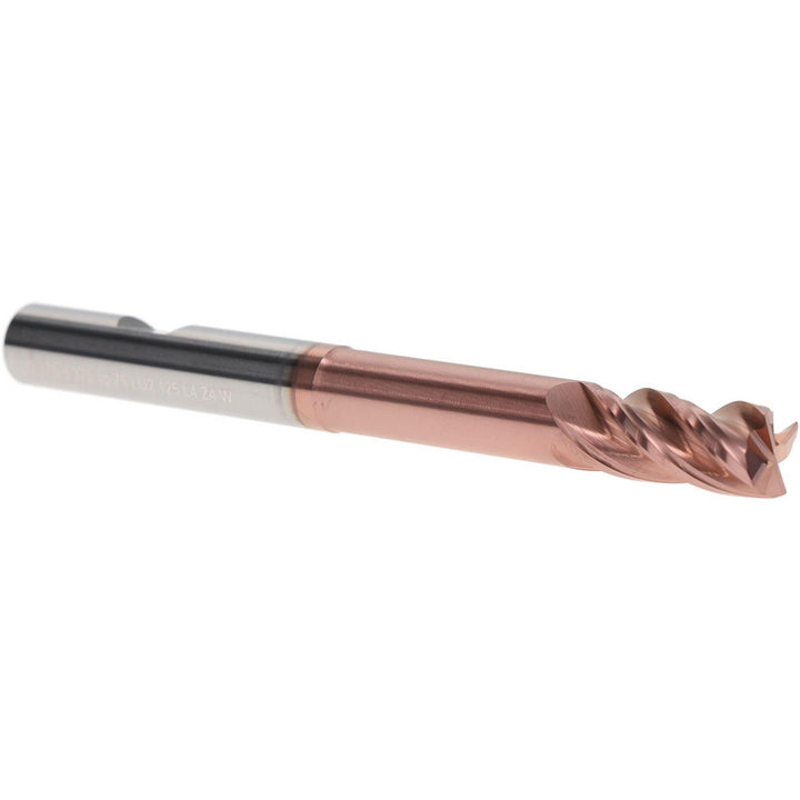 3/8" 4-Flute Solid Carbide Square End Mill, TiAlCN - Iscar 3401268