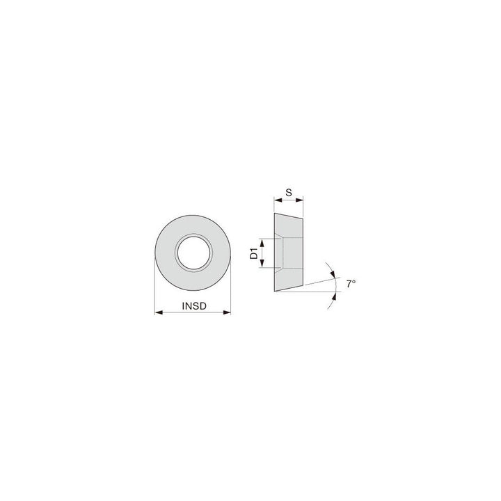 RCMM2006M0-61 Carbide Insert, Grade T9225, Titanium - Tungaloy 6781136