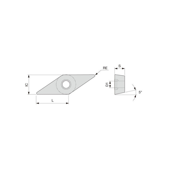 VBMT160404-PSS T9225 Carbide Insert, Grade T9225, Titanium - Tungaloy 6781230