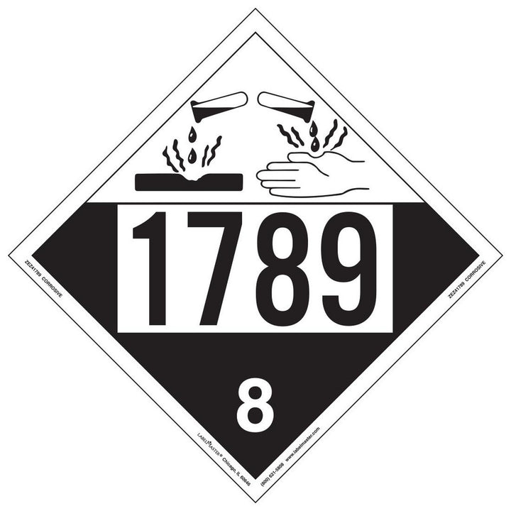 Corrosive Sign - Labelmaster ZEZ41789