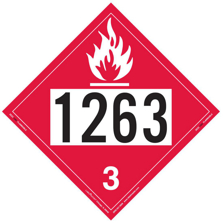 Flammable Liquid Sign - Labelmaster ZEZ21263