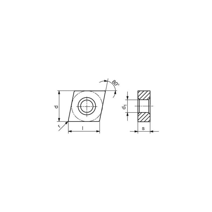 CNMG 120408EN-M34 CTPX710 Carbide Insert, Grade CTPX710, AlTiN - Ceratizit 7500363000