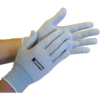 Large Silver Nylon Blend Gloves - Transforming Technologies GL4504