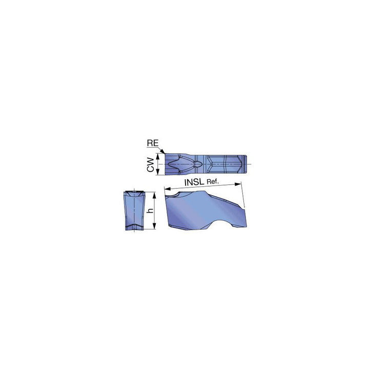 QGS5-030 AH7025 Carbide Insert, Grade AH7025, Coated - Tungaloy 6841304