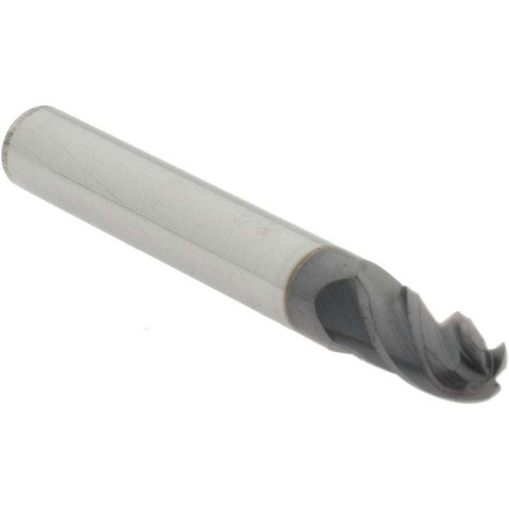7/32" 4-Flute Solid Carbide Ball End Mill, AlTiN+ - Accupro 14788694