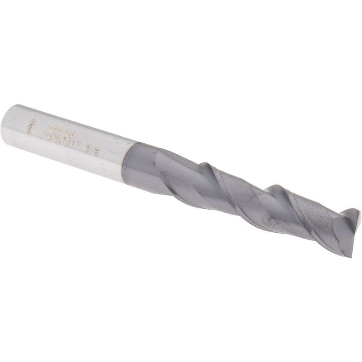 3/8" 2-Flute Solid Carbide Square End Mill - Accupro 14788307