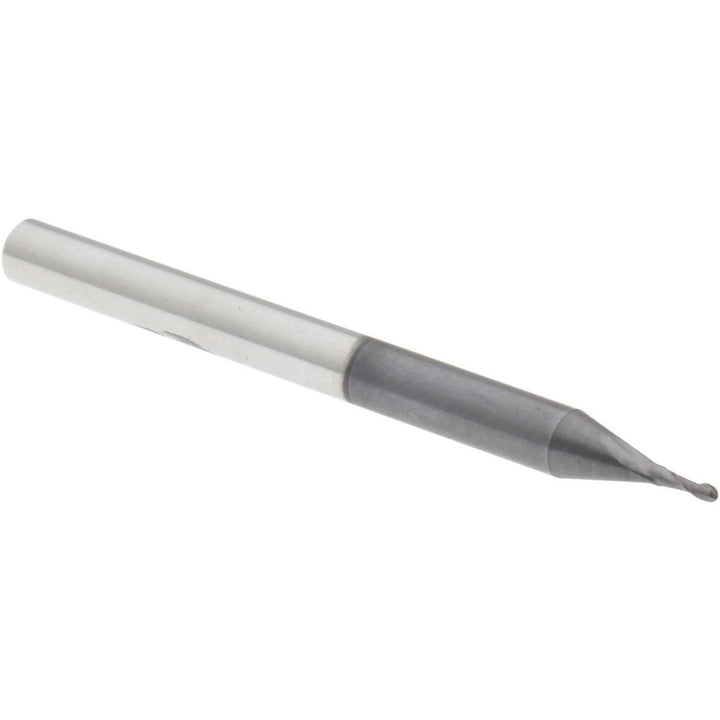 1/32" 2-Flute Solid Carbide Ball End Mill, AlTiN+ - Accupro 14788592